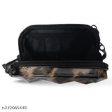 Acrylic tiger-print mini bag for girls, stylish crossbody sling bag with 3 compartments