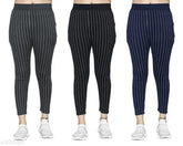 Cotton blend printed net women's slim fit jeggings pack of 3 (Size 26-36), offering comfort and versatility for everyday wear