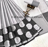 Tissue silk saree, solid pattern, free size, India origin