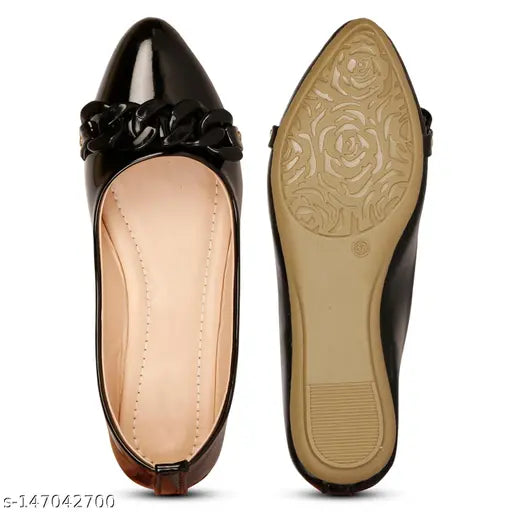 Synthetic leather Women Bellies ballerinas - print Rn collection fashion shoes, chic comfort for any walk