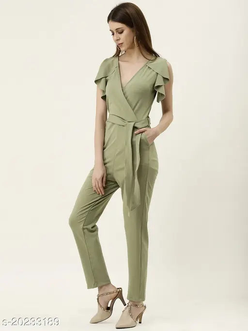 Comfy lycra jumpsuit for women, glamorous fit, available in sizes L, XL. Made in India