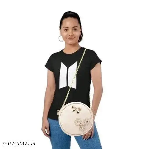 PU sling bag set for women, trendy self-design, free size with one compartment, made in India