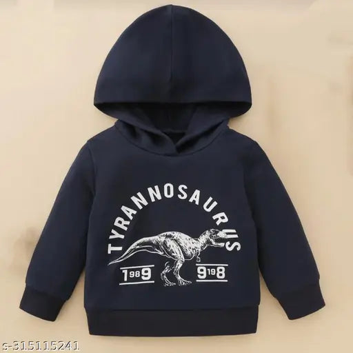 Gudpig Boys Cotton Printed Hood (Pack of 1), long sleeves, fun printed pattern for kids aged 1-6 years, made in India