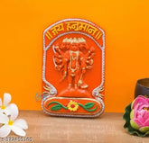7cm poly resin Panchmukhi Hanuman statue, ideal for pooja temples, main door hanging. Protective charm, ward off evil eye, conducive to success & courage