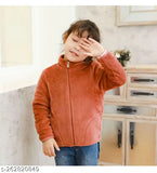 Soft polyester baby sweater, front open cardigan for boys and girls. Vibrant colors, long sleeves, comfortable V neck, easy to wash and maintain. Sizes: 6-12 Months (L: 14in, W: 13in), 1-2 Years (L: 15in, W: 13in), 2-3 Years (L: 15in, W: 14in). Made in China