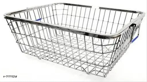 Silver stainless steel dish rack with tool holder, ideal for kitchen organizer and utensil storage