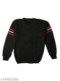 Acrylic self-design winter sweaters for boys & kids (India), comfortable for active play during cold weather