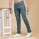 Abstract navy blue denim jeans for men by Eyebogler, size 28/30