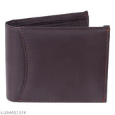 Dark brown leather men's wallet with 9 card slots, 2 currency secret compartments, 1 zipper, and 3 ID card slots. Genuine top-grain leather crafted in India