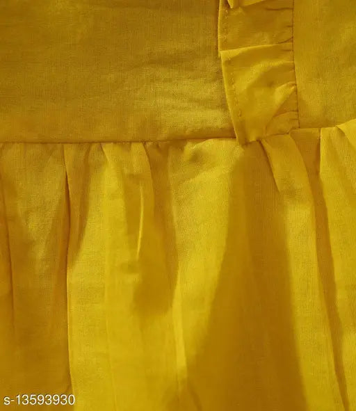 Cotton net dress for girls aged 3-4, vibrant Indian kids wear