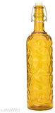 Afast yellow airtight glass water bottle (1000ML), perfect for serving and storage