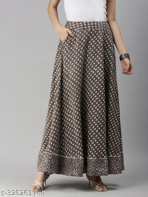 Effortlessly stylish cotton printed skirt for women, vibrant floral patterns, comfortable fabric - perfect addition to your fashion collection