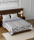 Pure cotton double size reversible dohar, 90x100 inches. Soft flannel inner, minimal animal print design, premium quality