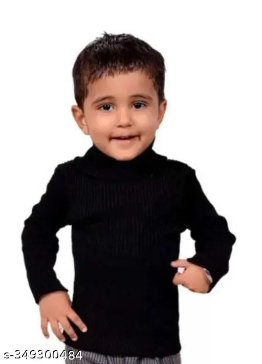 Striped wool highneck sweater for kids in various sizes, made by Paradox brand in India