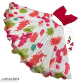 Trendy Georgette Top & Skirt Set, sleeveless design, tie-dye pattern, premium quality, 3-8 years, Indian origin