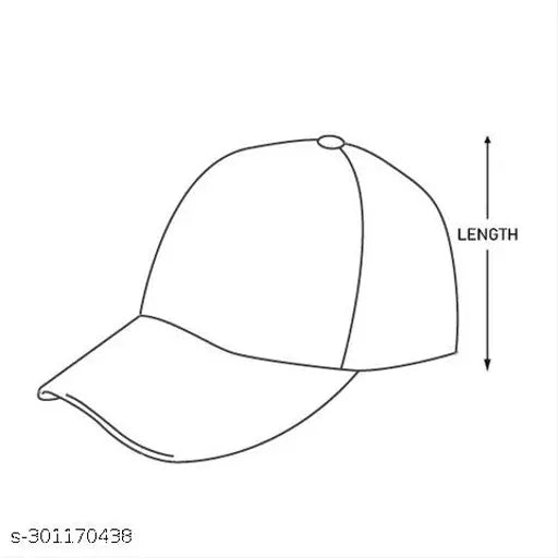 Solid cotton black and white caps, adjustable baseball design for men, women, & kids - Phirsein summer sportswear