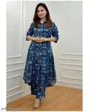 Rayon printed coord set for all age women, three-quarter sleeve kurti and palazzo pant set, stylish ethnic wear for women's wardrobe upgrade