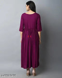 Women's Embroidered Rayon Flared Anarkali Kurta, S-XXXL, intricately embroidered traditional Indian wear