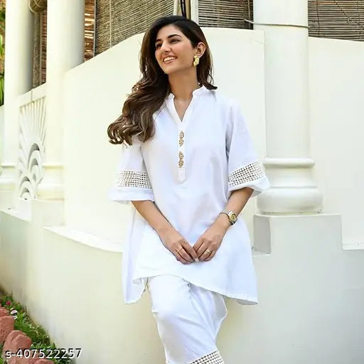 Rayon kurti 002, short-sleeved woven design Indian rayon dress, M, L, XL, XXL