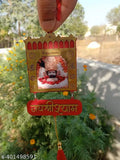 Handmade brown khatu shyam ji dream catcher, positive vibes car hanging for meditation room or home decor