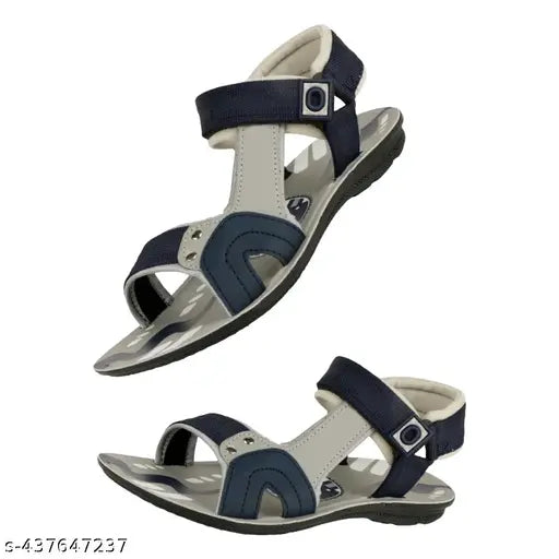 Synthetic leather Liboni boys sandals with printed net pattern, ideal for active play in various sizes from 5-12 years