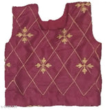 Golden and maroon silk blend kids lehenga choli, embellished with intricate embroidery. Ethnic Indian wear for girls aged 1-7 years