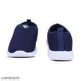 Comfortable mesh and PVC sports slip-ons for women and girls in four sizes, embellished net design