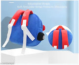 Kids school bags for baby boys and girls, fabric net Kindergarten playschool travel bag. Soft plush material with embroidery work, suitable for picnics or outings. Made in India