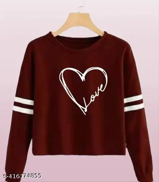 Cotton Blend printed crop top t-shirt for women, ideal for summer - S, M, L, XL (India)