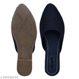 Synthetic woven flats for women & girls - Made in India, comfortable slip-ons with strong grip, easy to care for and available in various sizes from IND-3 to IND-9