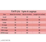 Earth Joy Striped Jeggings, free size lycra yoga trousers for women's workout, pack of 2