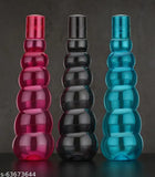 Multicolor plastic sports bottles set, superior quality for college, school, office use – pack of 3 in 10x10x10 cm size