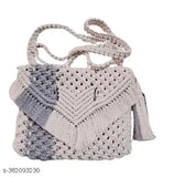 Bohemian Boho Chic canvas macrame tote bag, eco-friendly & sustainable with floral pattern, perfect for festivals and everyday wear