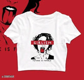 Cotton Status Mantra women's t-shirt with printed design, short sleeves in sizes S-XXL, made in India