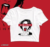 Cotton Status Mantra women's t-shirt with printed design, short sleeves in sizes S-XXL, made in India