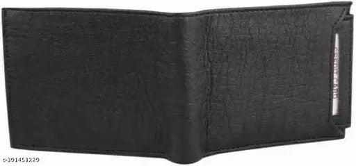 Violet faux leather men's wallet, three compartment two-fold design, stylish and sophisticated accessory for men or boys
