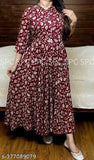 Maroon rayon three-quarter sleeve blouse with printed combo, India origin