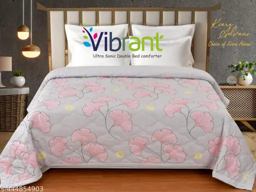 Cotton blend double comforter, reversible microfiber all weather, ac comforter for double bed (India)