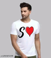 Trendy printed polyester t-shirt for men, short sleeves, made in India