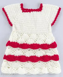 Woolen Solid Dress for Girls aged 0-2 years, Indian made