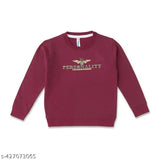 Printed cotton blend boys sweatshirts pack of 4, featuring long sleeves and classic round neckline