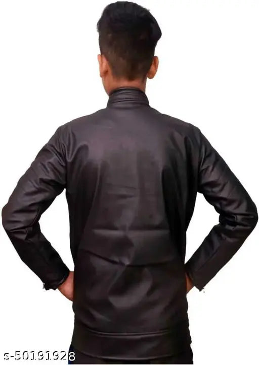 Waterproof PU boys jacket for winter, solid pattern, size 2-3 years (30in chest, 19in length)