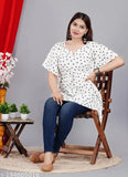 Rayon printed kaftan for daily, office and party wear - Fancy design from India