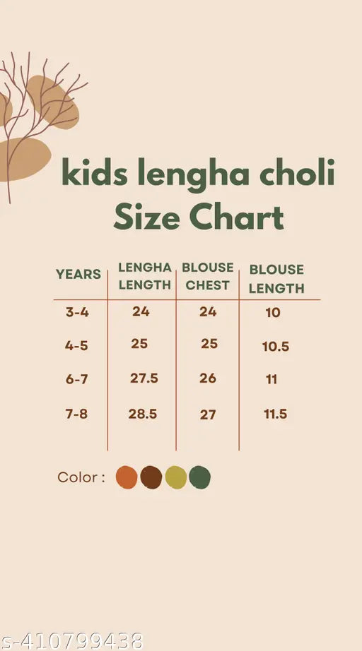 kids trendy Georgette lengha choli with digital flower print, three-quarter sleeves, self-design top and printed net bottom, fully stitched in sizes 3-4 Years, 4-5 Years, 6-7 Years, 7-8 Years. Made in India