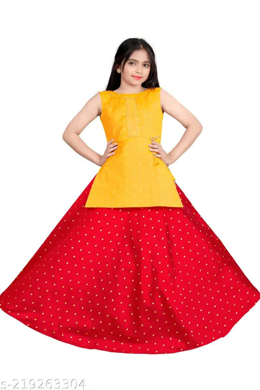 Embellished taffeta silk lehenga choli set with dupatta (Black), Indian ethnic wear for kids' parties, ages 3-12 years