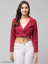 Suede women's double-breasted casual jacket, single solid color, long sleeves, India-made quality craftsmanship