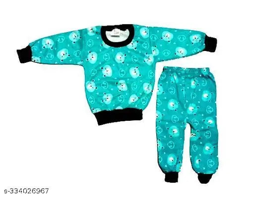 Scuba winter suit pack of 1p for baby boys and girls in printed net, warm multicolor attire