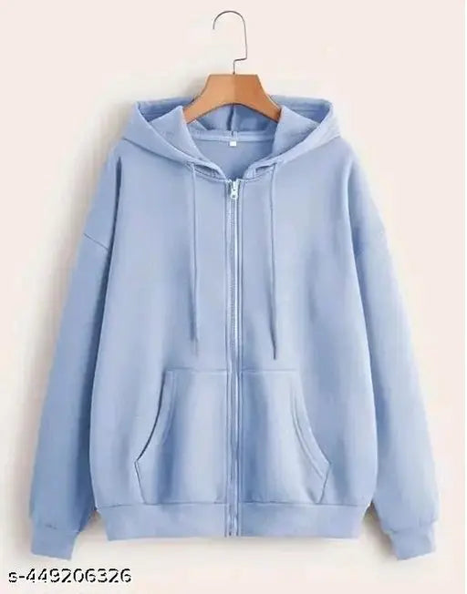 Fashionable solid unisex full-sleeve 100% cotton fleece biowash zipper, perfect for winter. Solid design in multiple sizes for both men and women. Made in India