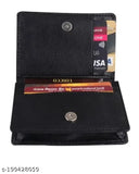 Leather wallet with 1 compartment for organizing cards, free size (18cm x 10cm)