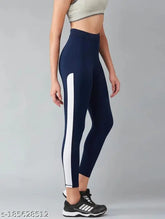 Peach solid lycra Earth joy Yoga Jeggings for women's workout, gym, yoga, and casual activities. One size (28-40), skin fit with one side pocket